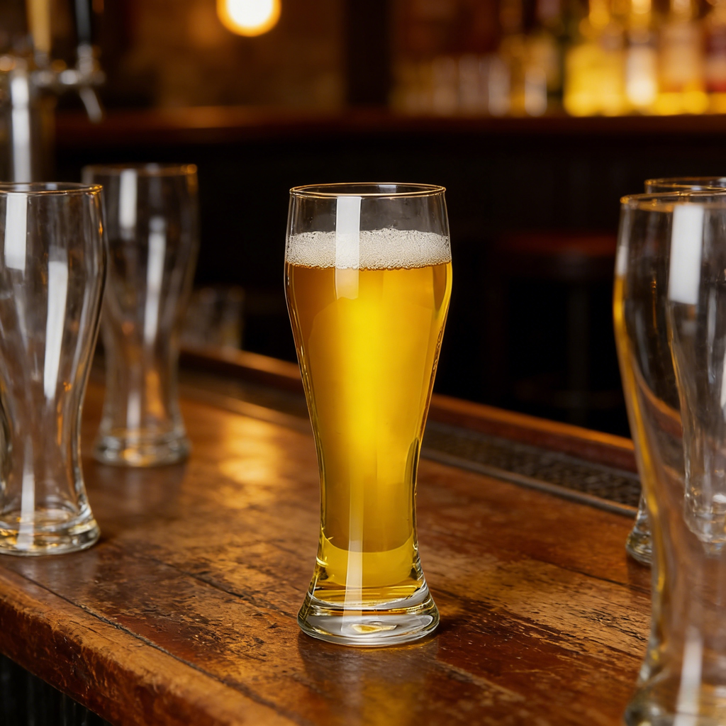 Großes Bierglas mit Stiel für Craft-Bier