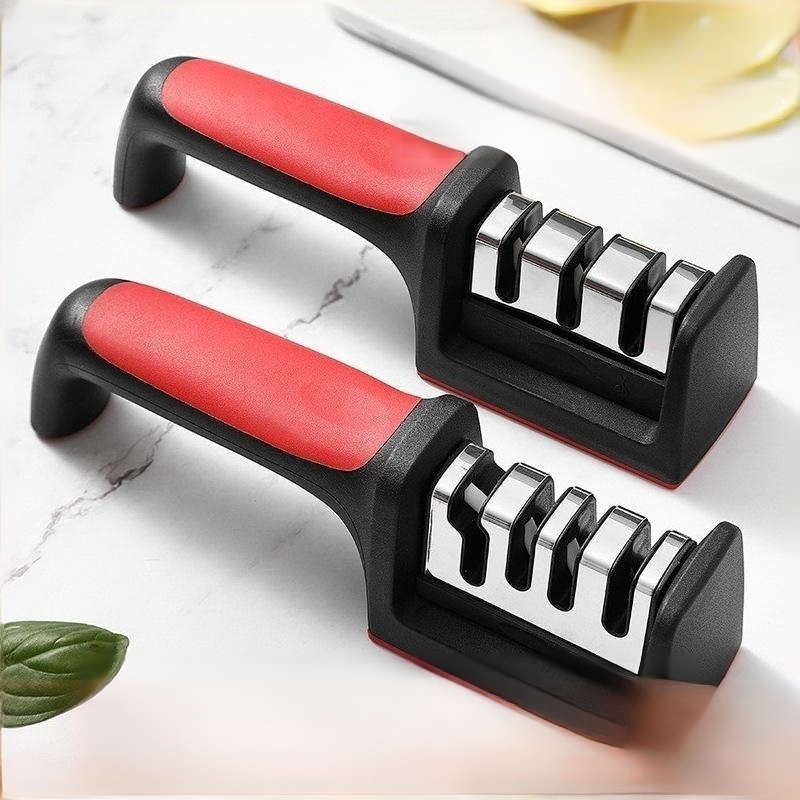 Multi-Functional Home Knife Sharpener, Quick Sharpening Stone with Fixed Angle