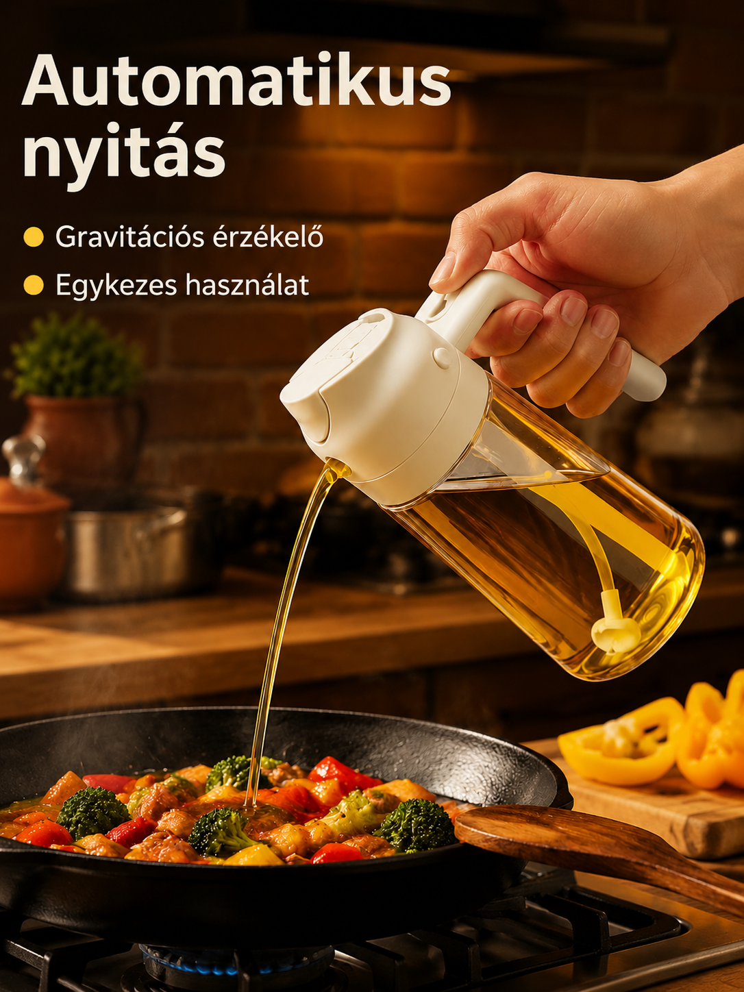 Fűszerek multifunkcionális tároló üvege