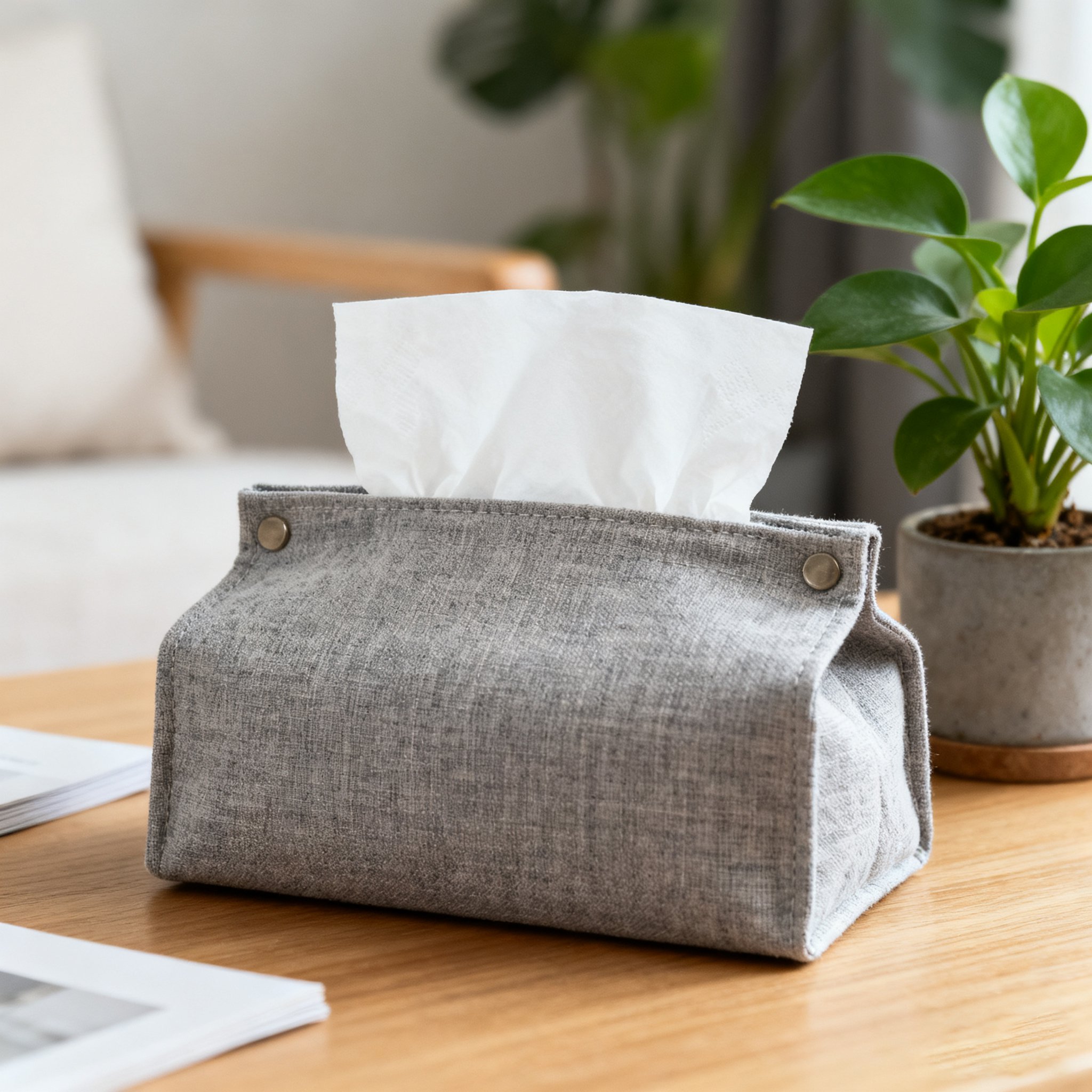 패브릭 티슈 상자