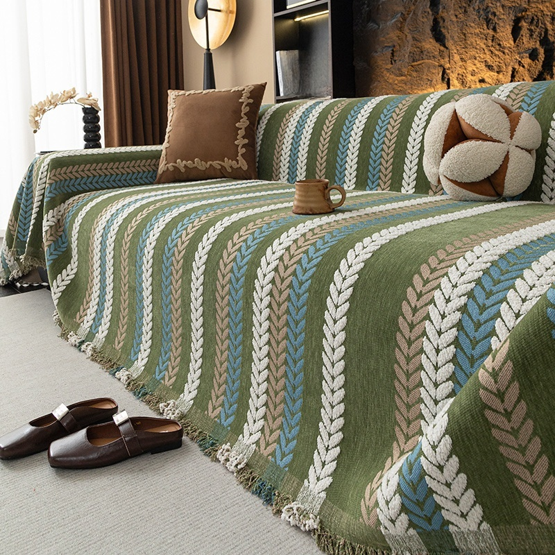 Vintage Style Colorful Sofa Slipcover