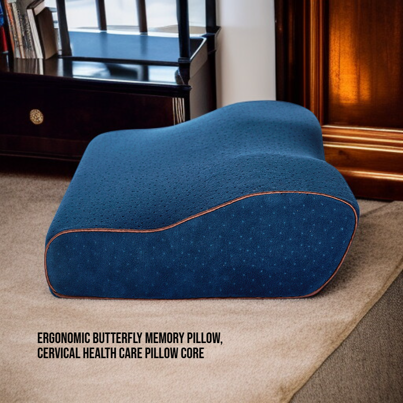 Ergonomic Butterfly Memory Pillow, Cervical Health Care Pillow Core