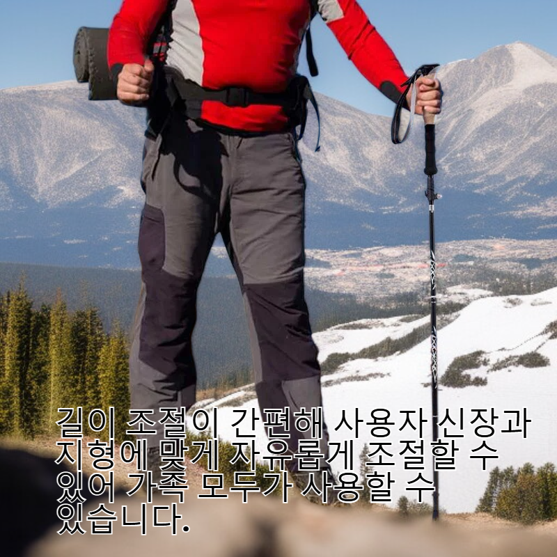  내구성 강한 카본 섬유 등산 스틱 - 하이킹, 캠핑, 트레일 러닝용