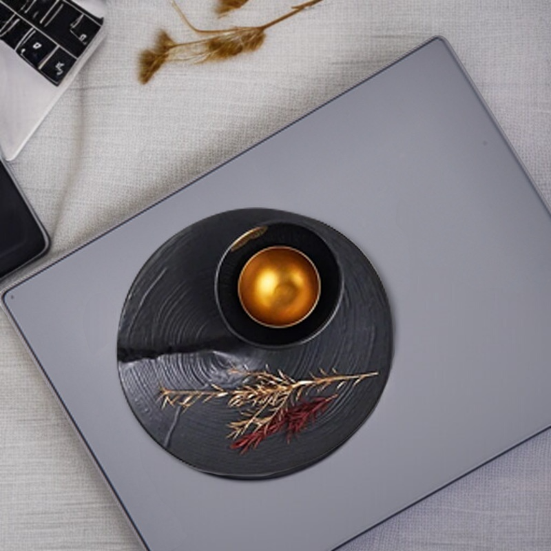 食品グレードのシリコンプレースマット、家庭用ダイニングマット、耐熱カウンタートップ保護マット、キッチンカウンタートップマット、テーブルマット