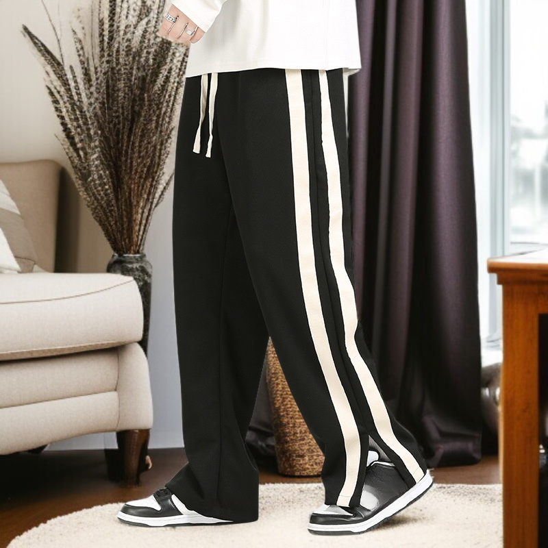 男性春秋カジュアルパンツゆるい長ズボンストレートカップル秋カジュアルパンツ