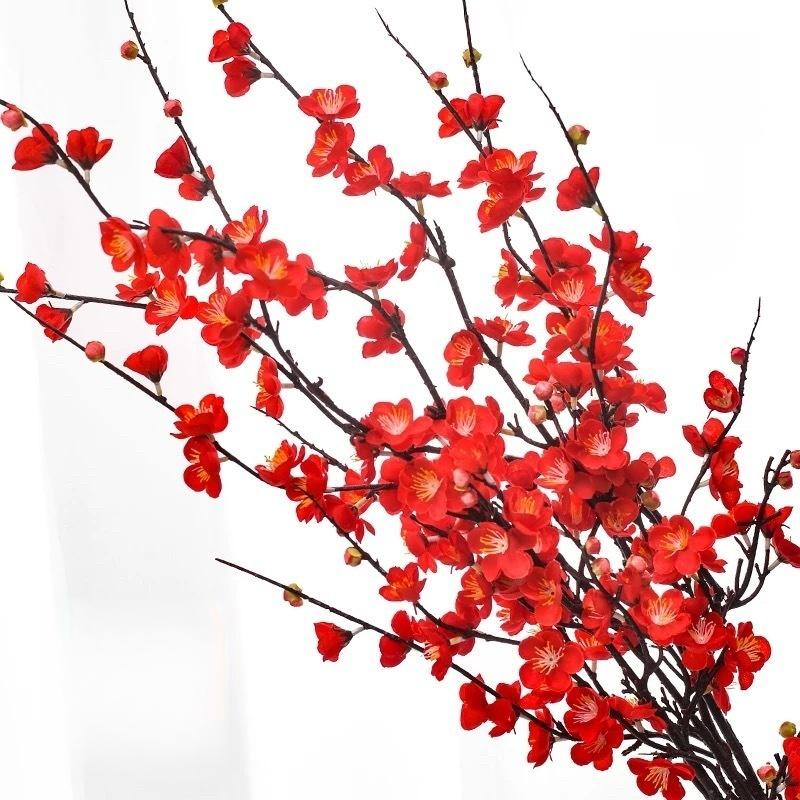 Artificial plum blossom branches