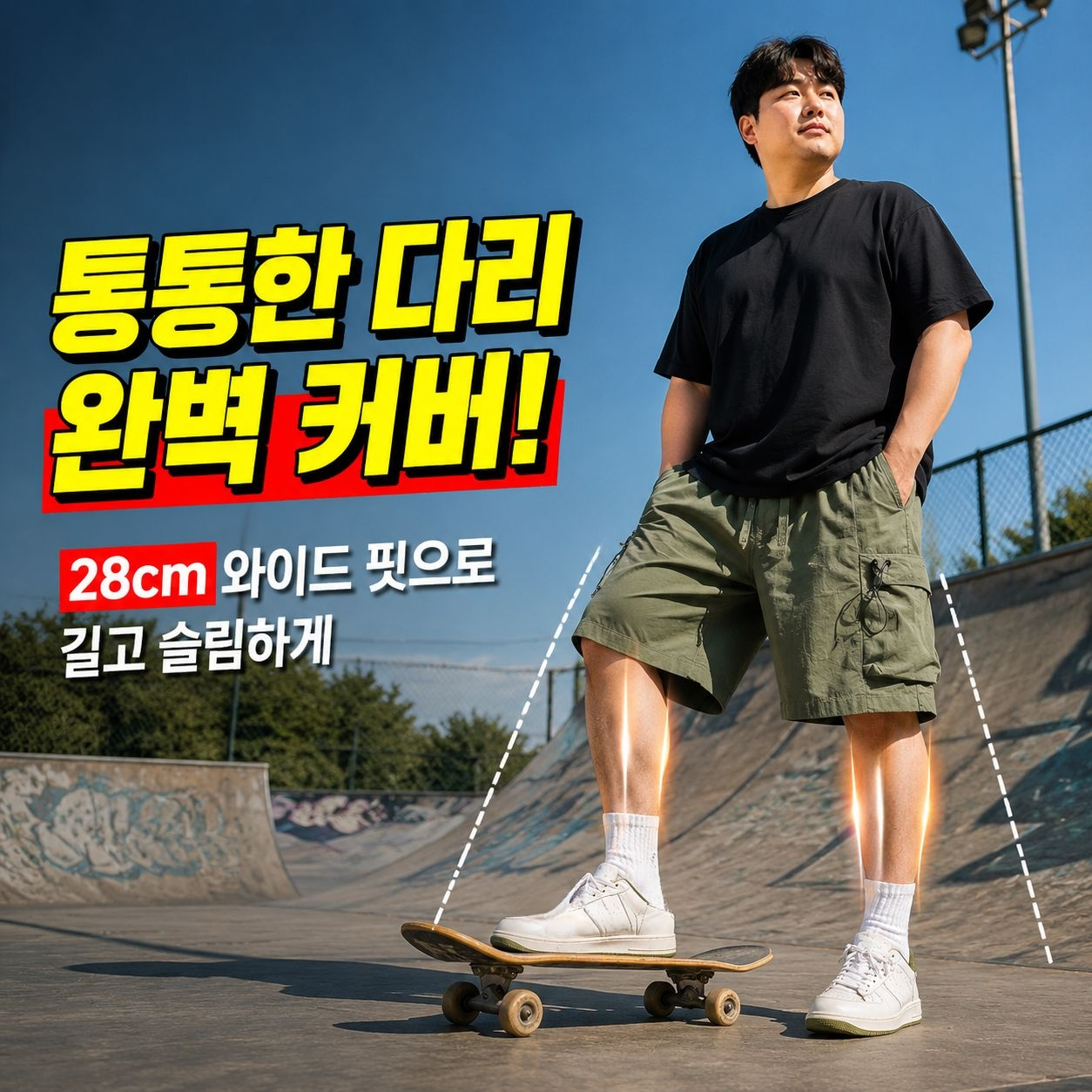 여름 빅사이즈 남성 오부카고바지 스포츠 캐주얼 팬츠