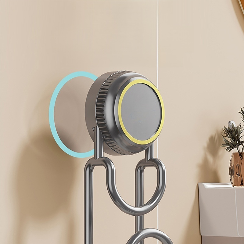No-drill wall-mounted storage rack
