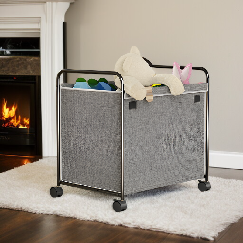 多機能可動式汚れた衣類バスケットの全体外観