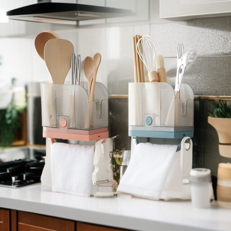 투명 벽걸이형 젓가락꽂이