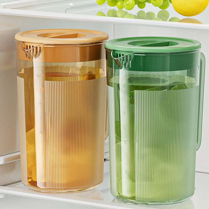 2000ML Kaltwasserkanne, hitzebeständig, Haushalts-Saftkanne