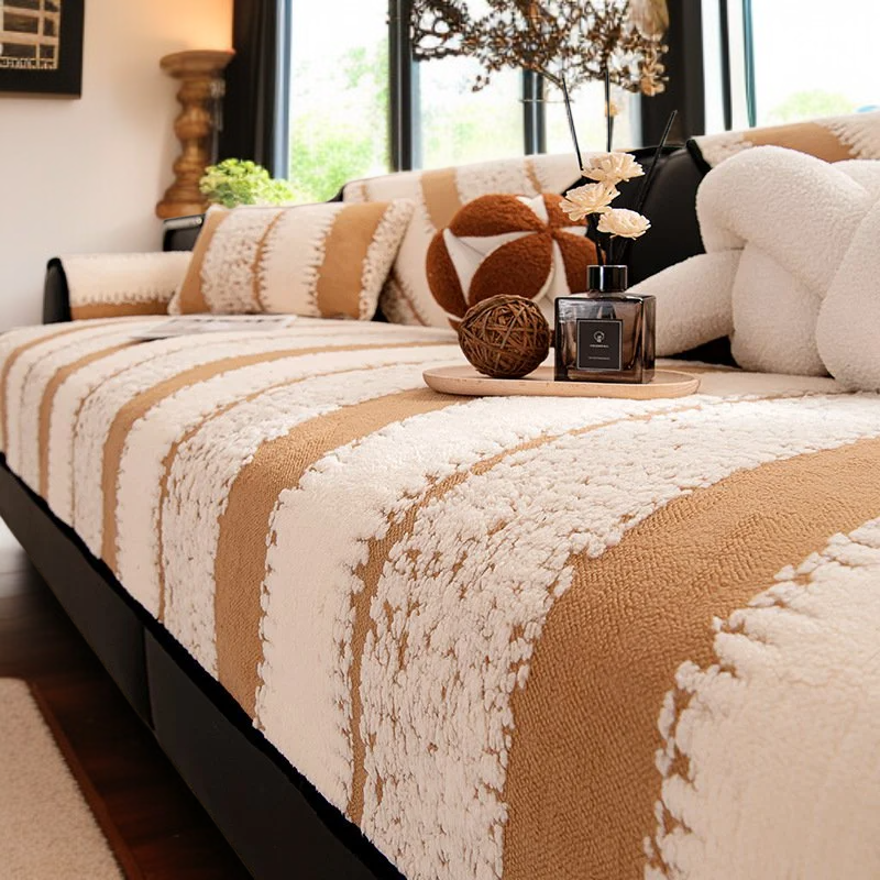 가죽 소파 미끄럼 방지 두꺼운 방석 면 융 소파 쿠션 커버 롱 커버 담요 가죽 소파 커버 커버 소파 쿠션 면 융 롱 커버 담요