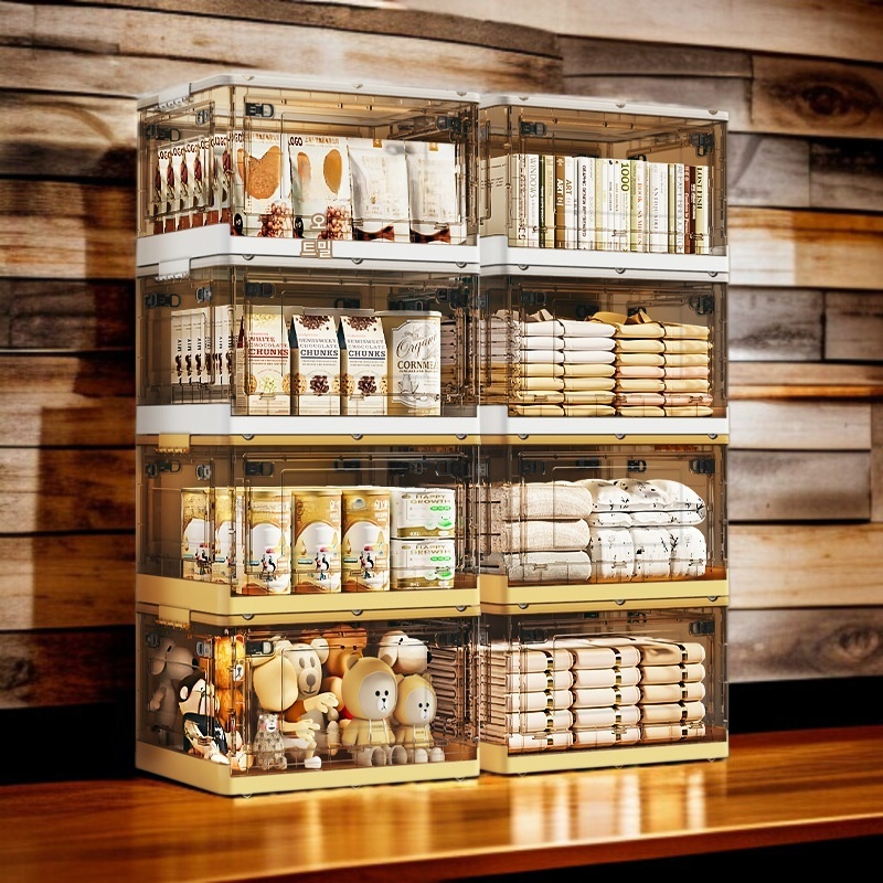 가정용 경량 럭셔리 접이식 수납함 콘솔  방진 이동 간식 장난감 수납장