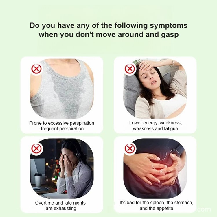 Antiperspirant and spleen-strengthening Schisandra chinensis, Astragalus and Ophiopogon japonicus he