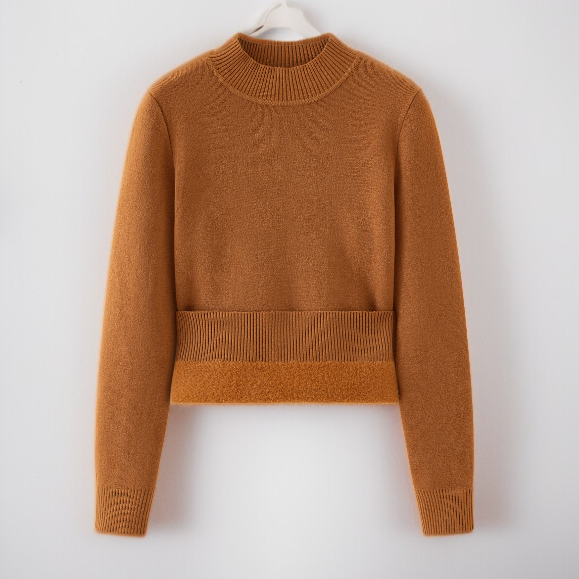 レディース ニットセーター 秋冬 ハイネック 裏起毛 厚手 プラスサイズ 暖かい