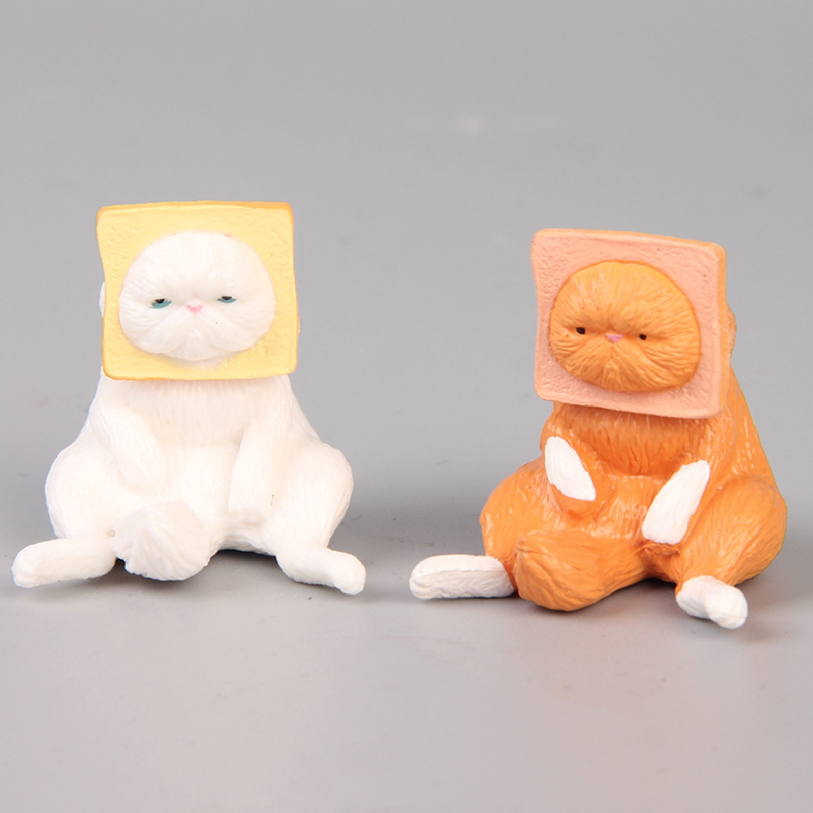 Cat Toast Bread Helmet Gashapon Toy