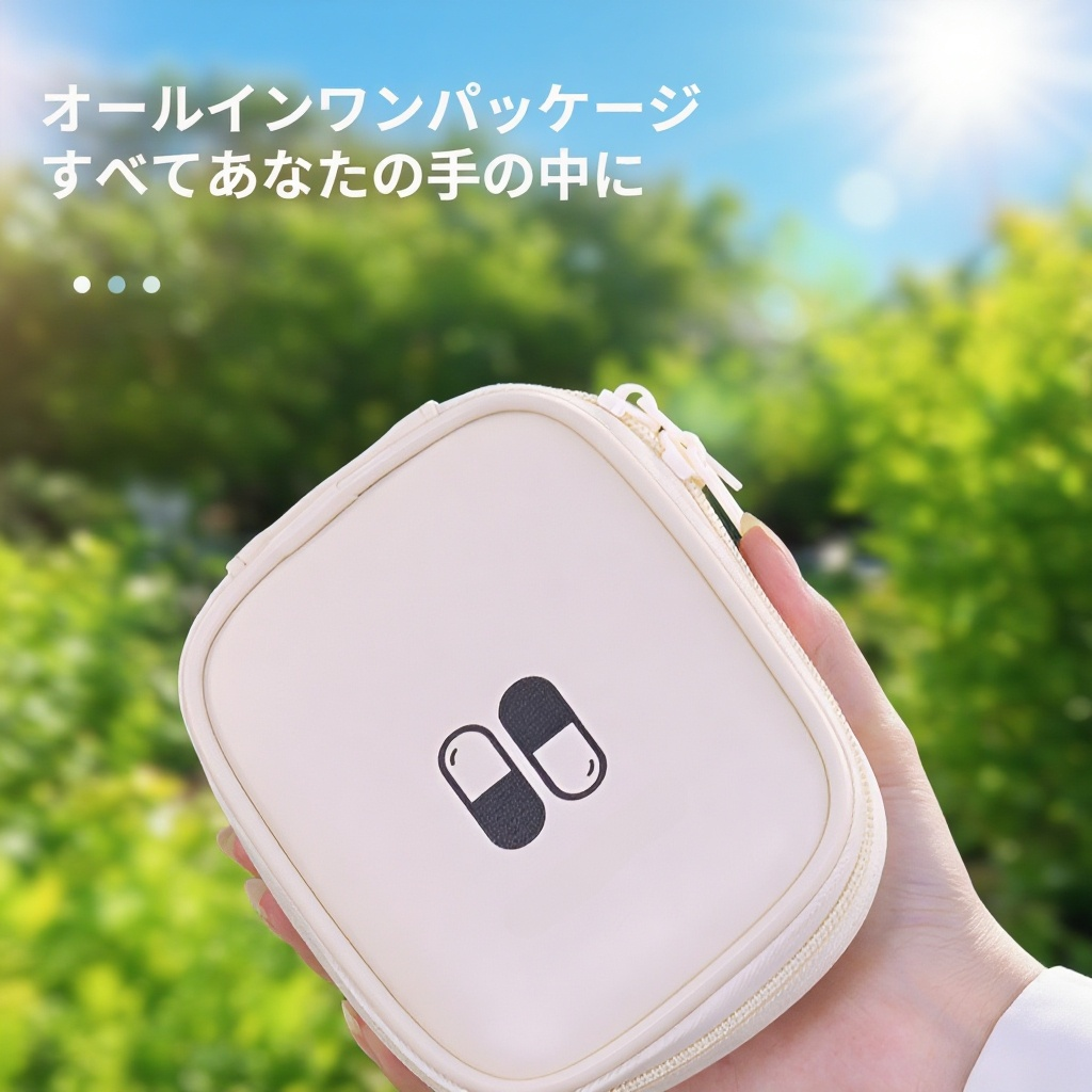 複数ポケット付きアウトドア薬収納バッグの詳細