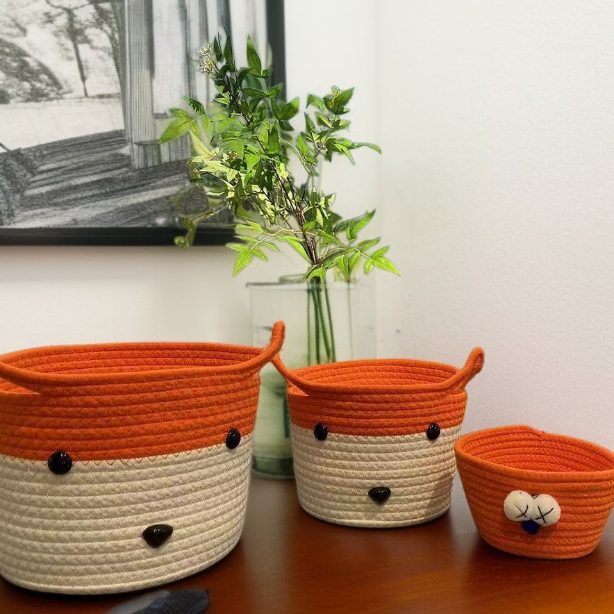 سلة تخزين بتصميم أنيق وفاخر