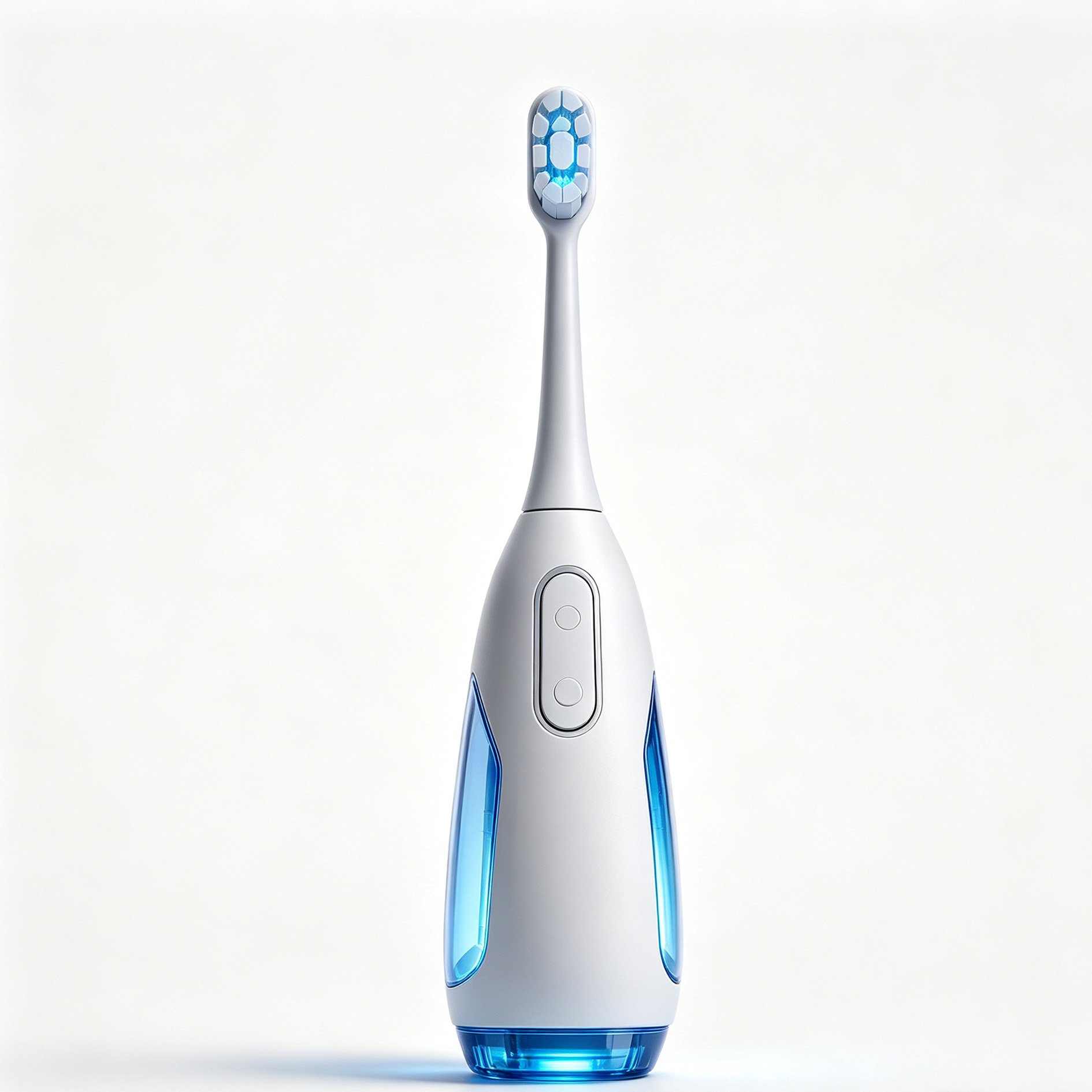 Clear Blue Mirror Electric Toothbrush