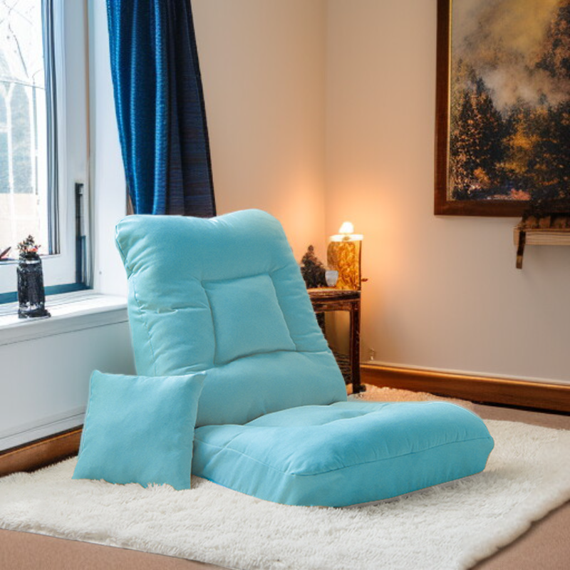 두꺼운 등받이가 있는 가정용 빈백 의자 및 바닥 소파