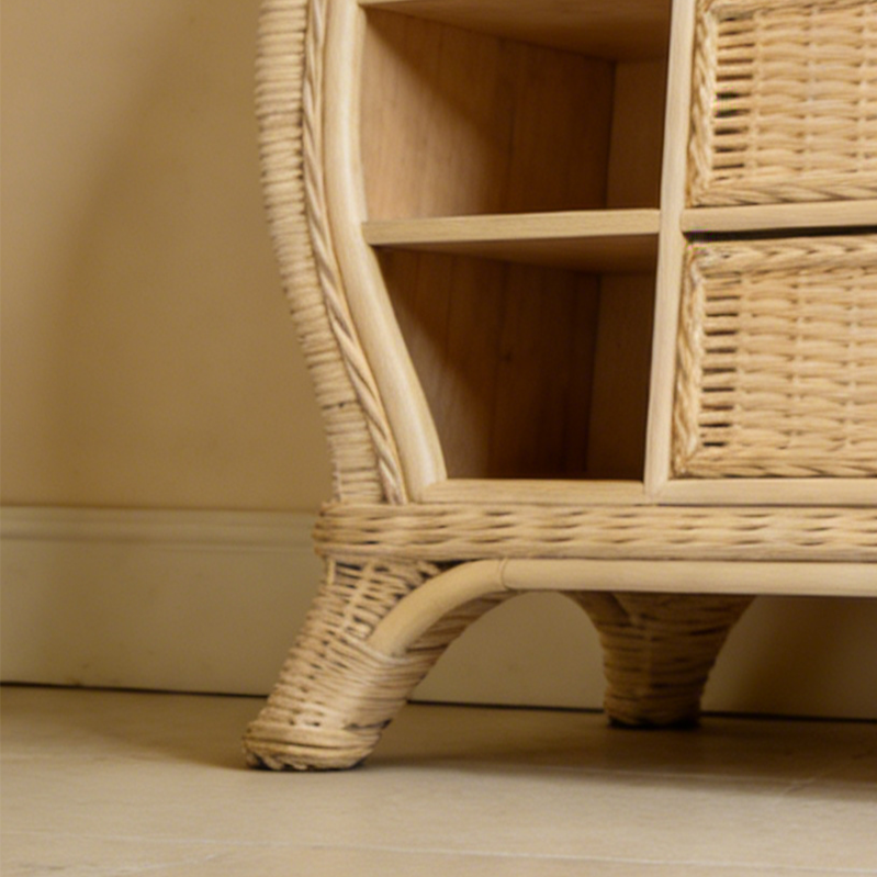 ตู้เก็บของหวายสำหรับตกแต่งบ้าน