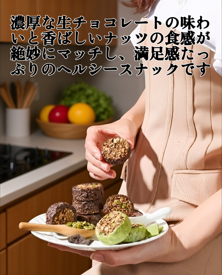 生チョコレートナッツオートミールクリスプの商品画像