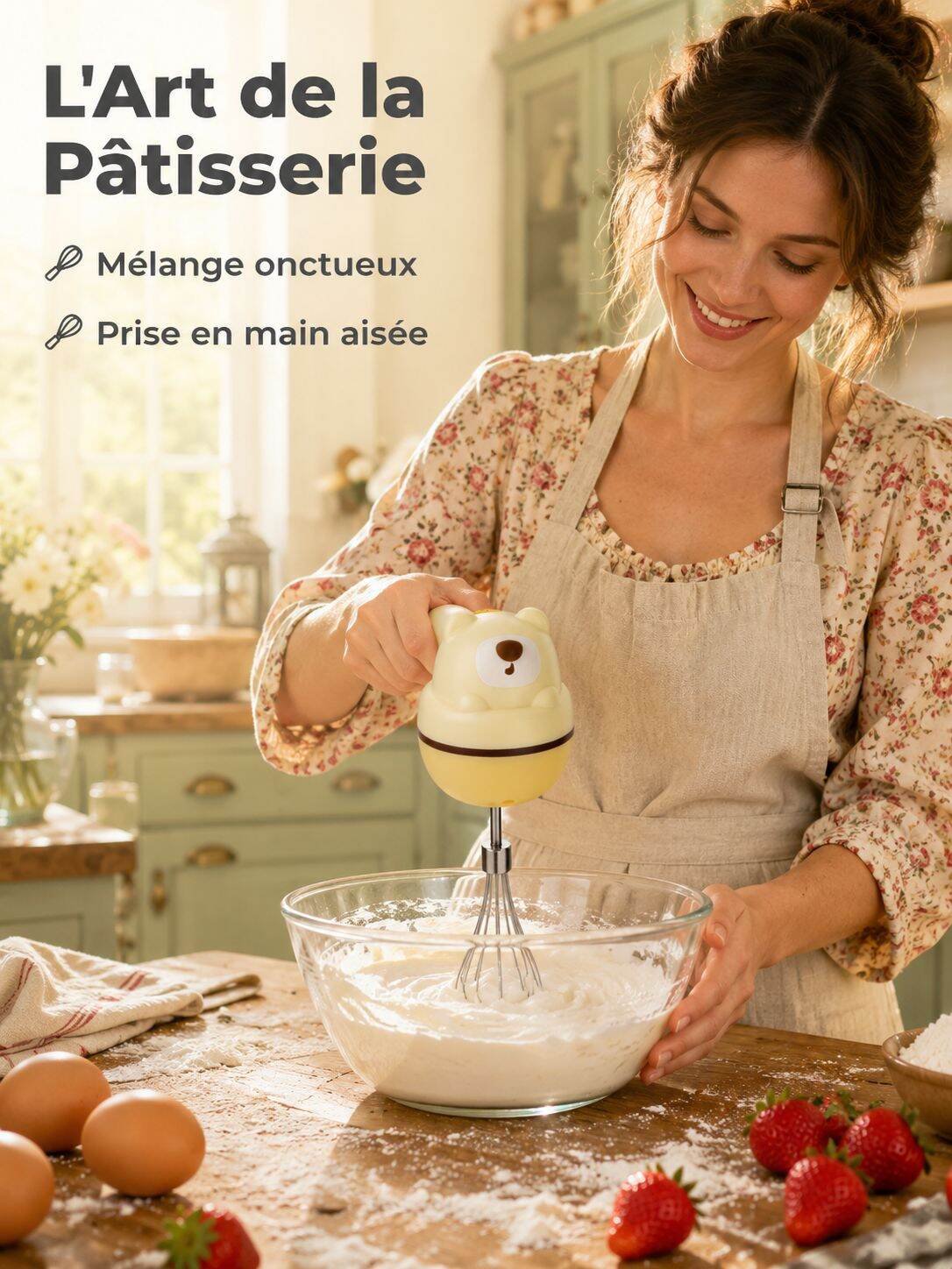 Batteur à main portable domestique