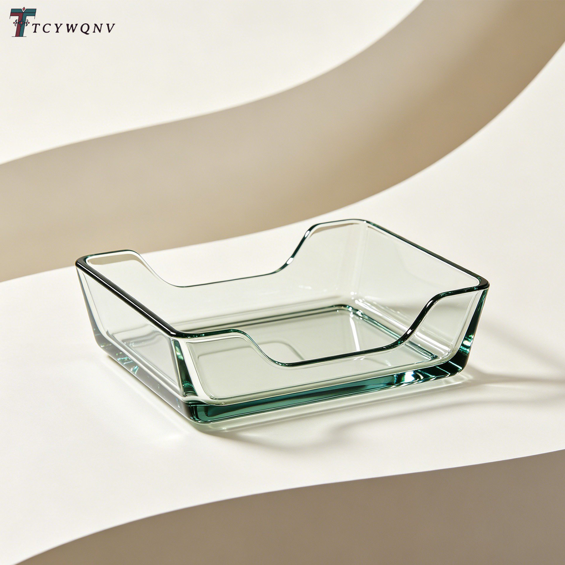 Dokumentenablage aus gehärtetem Glas im modernen Design