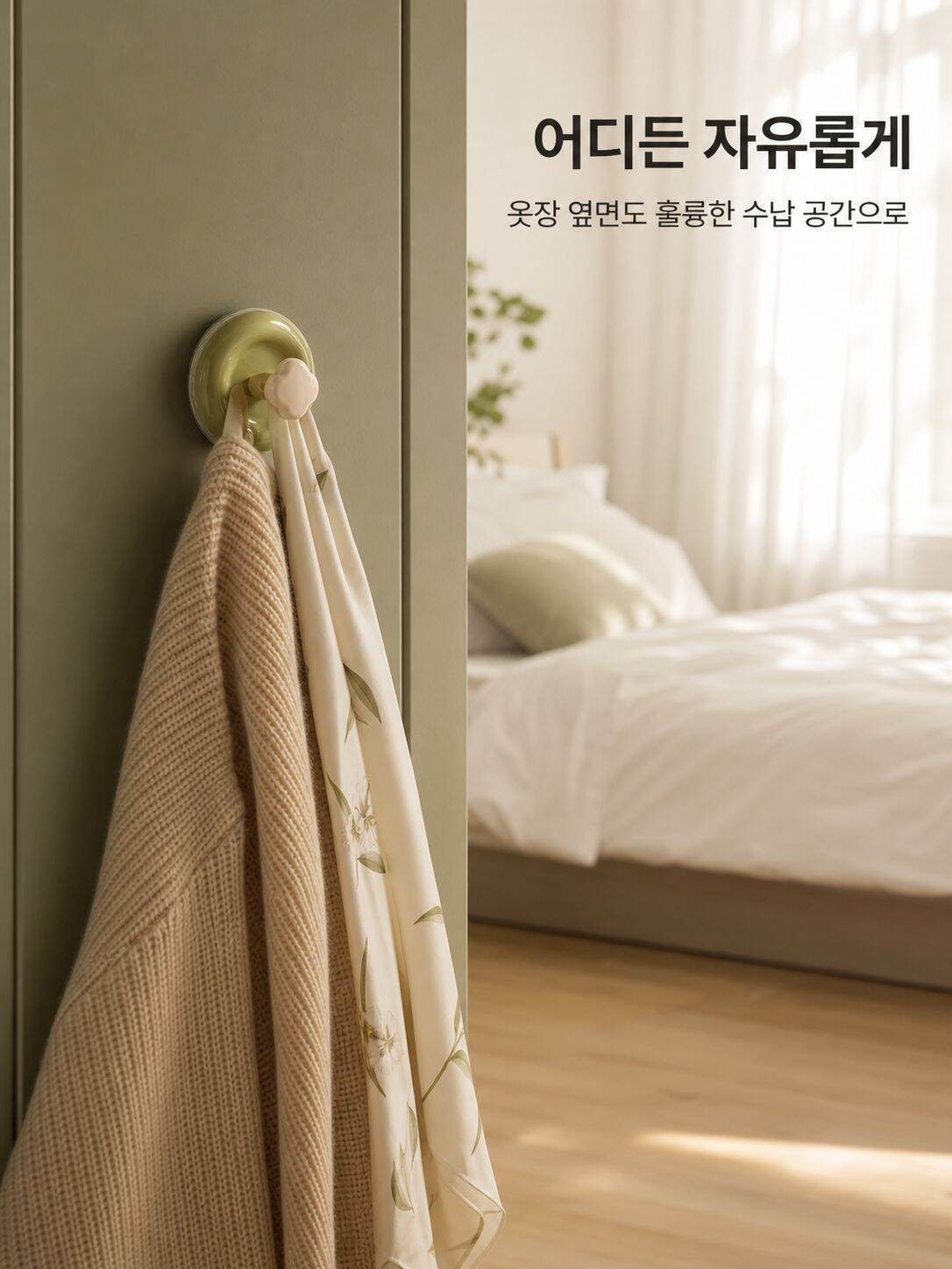 무타공 강력 하중 진공 흡착 훅