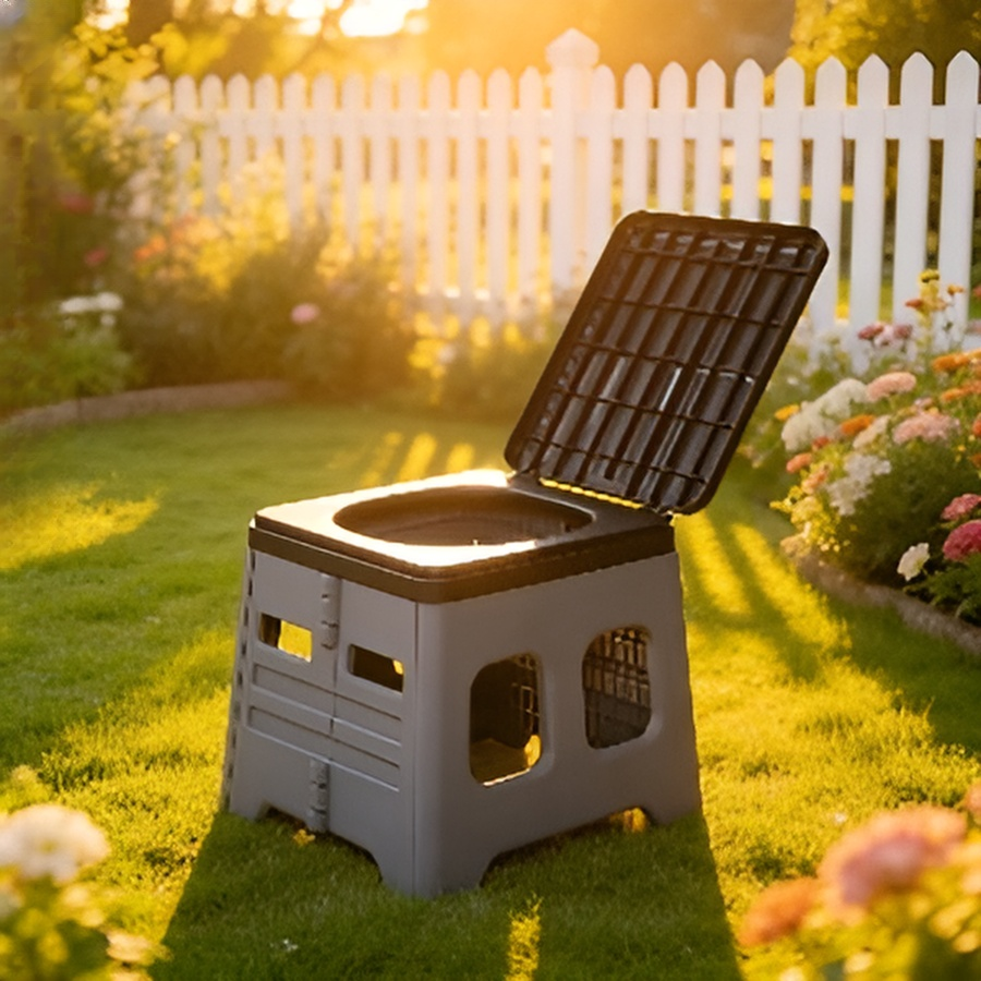 Outdoor travel folding toilet