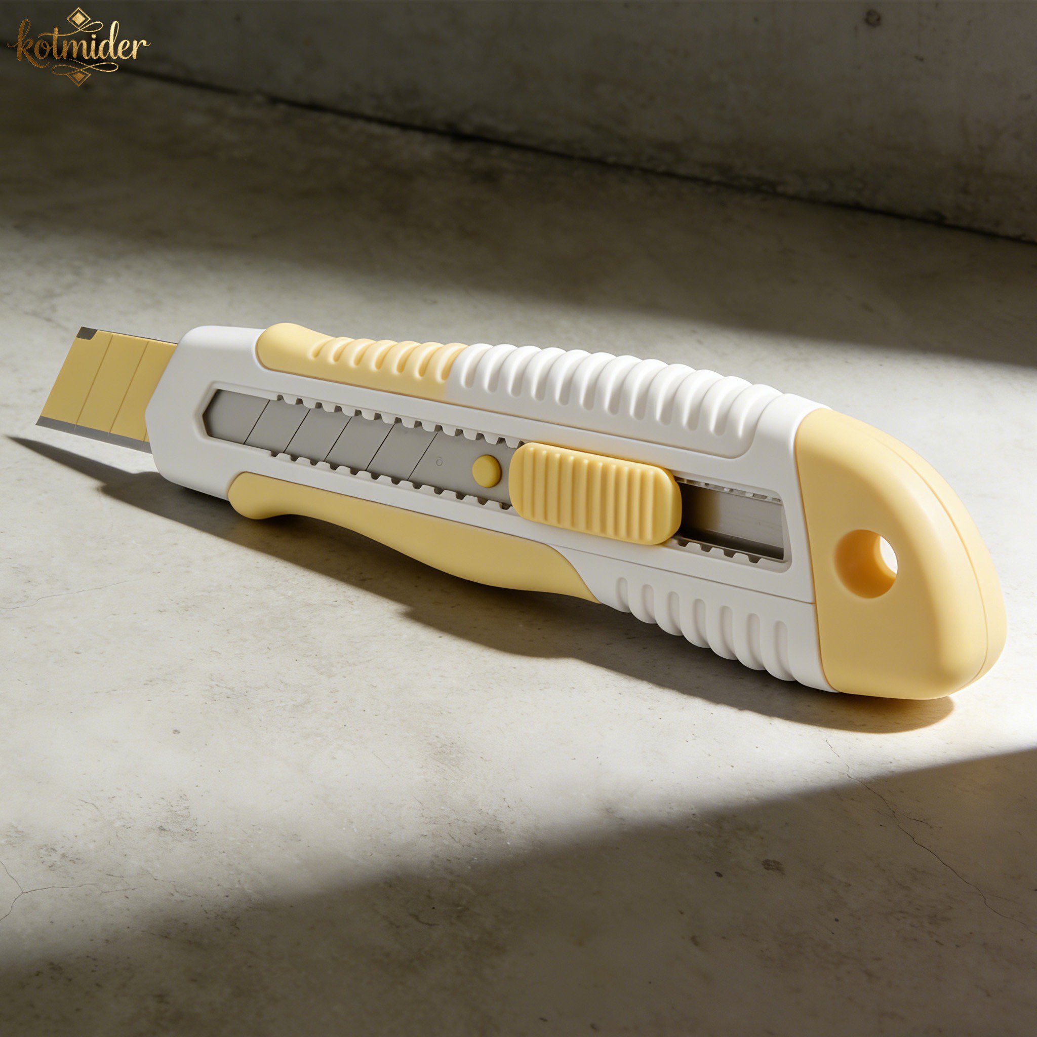 美工刀刀片安全自鎖設計