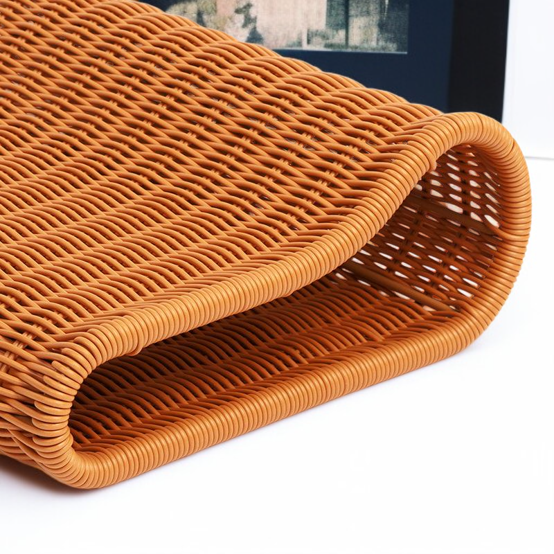 Rattan-Style Woven Pillow