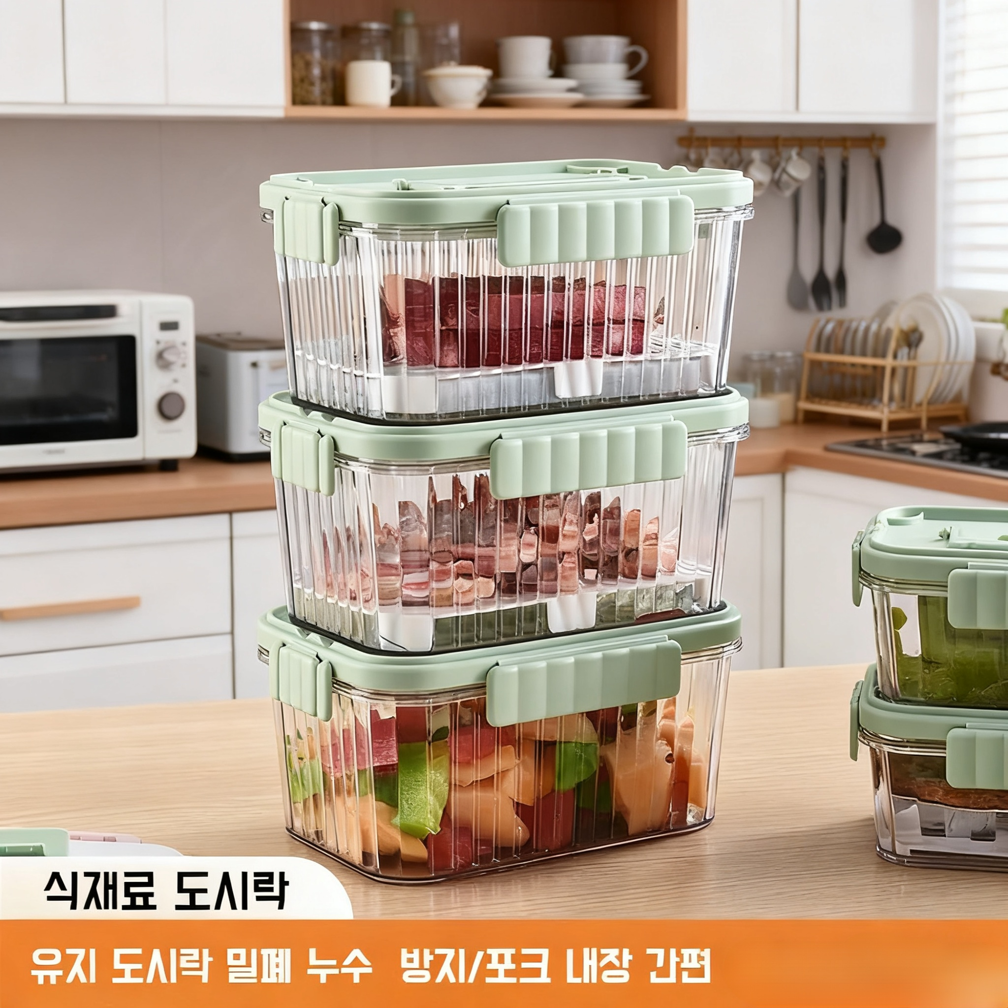 도시락통 겉 아이스 냉장보관 소형