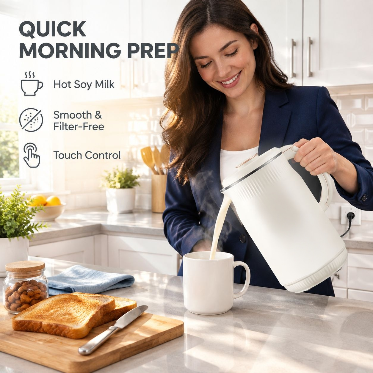 One-Touch No-Boil Soymilk Blender