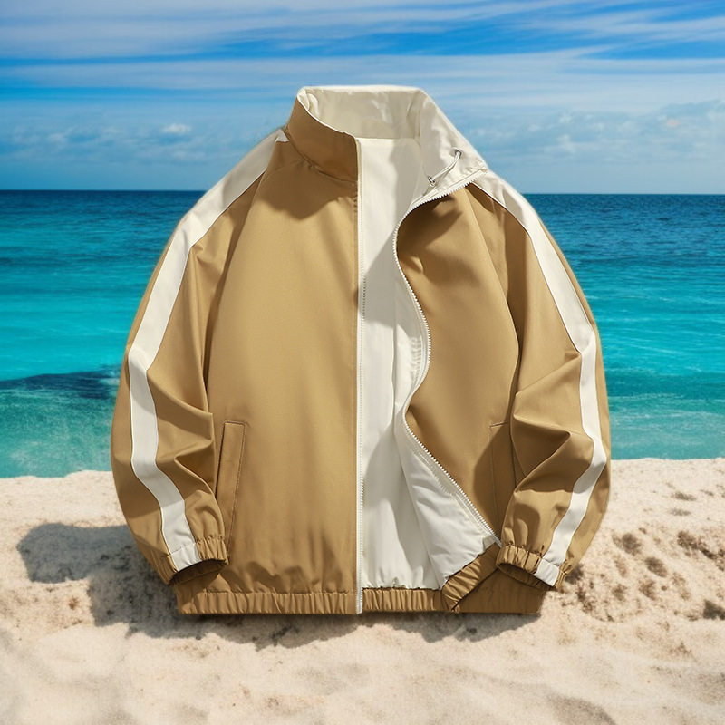 스탠드 칼라 양면 유니폼 재킷