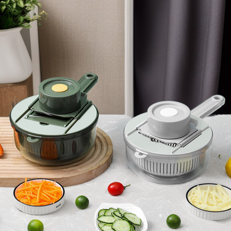 Multifunktionaler Gemüseschneider aus Edelstahl für die Küche