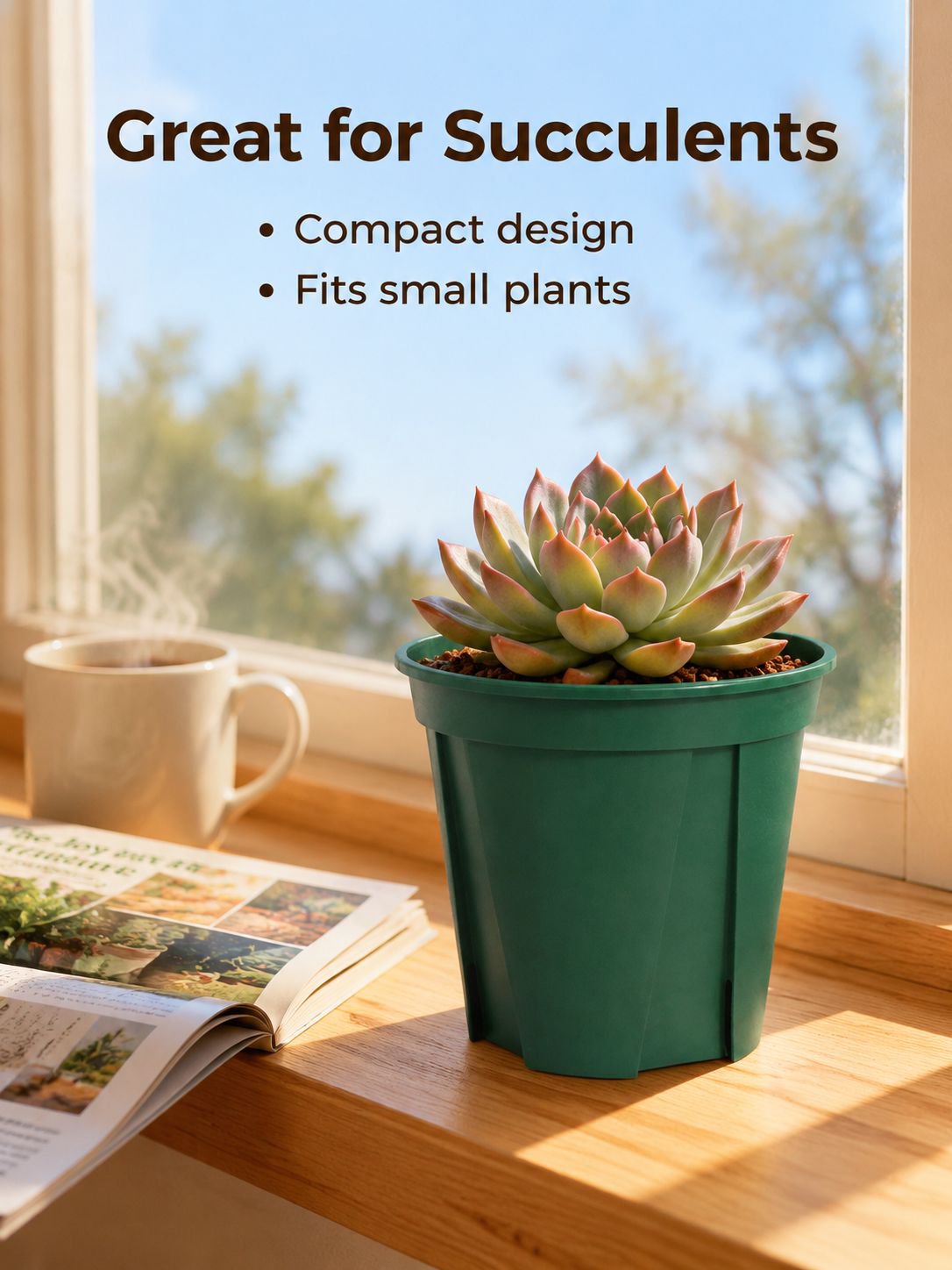 White Plastic Flower Pots, Third-Generation Root Control Pots