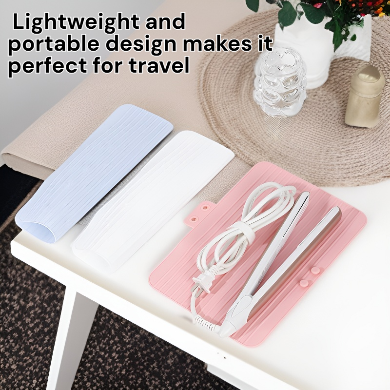 Silicone Hair Iron Storage Bag, Portable Heat Resistant Bag