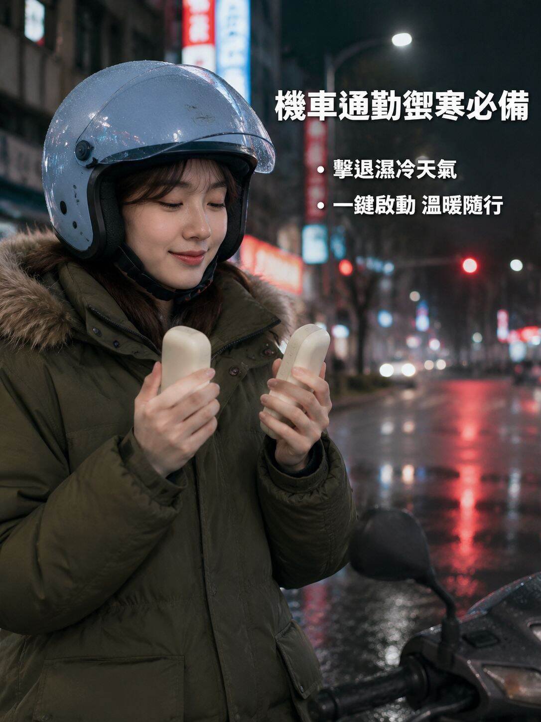 創意磁吸分離電暖手器 USB行動電源