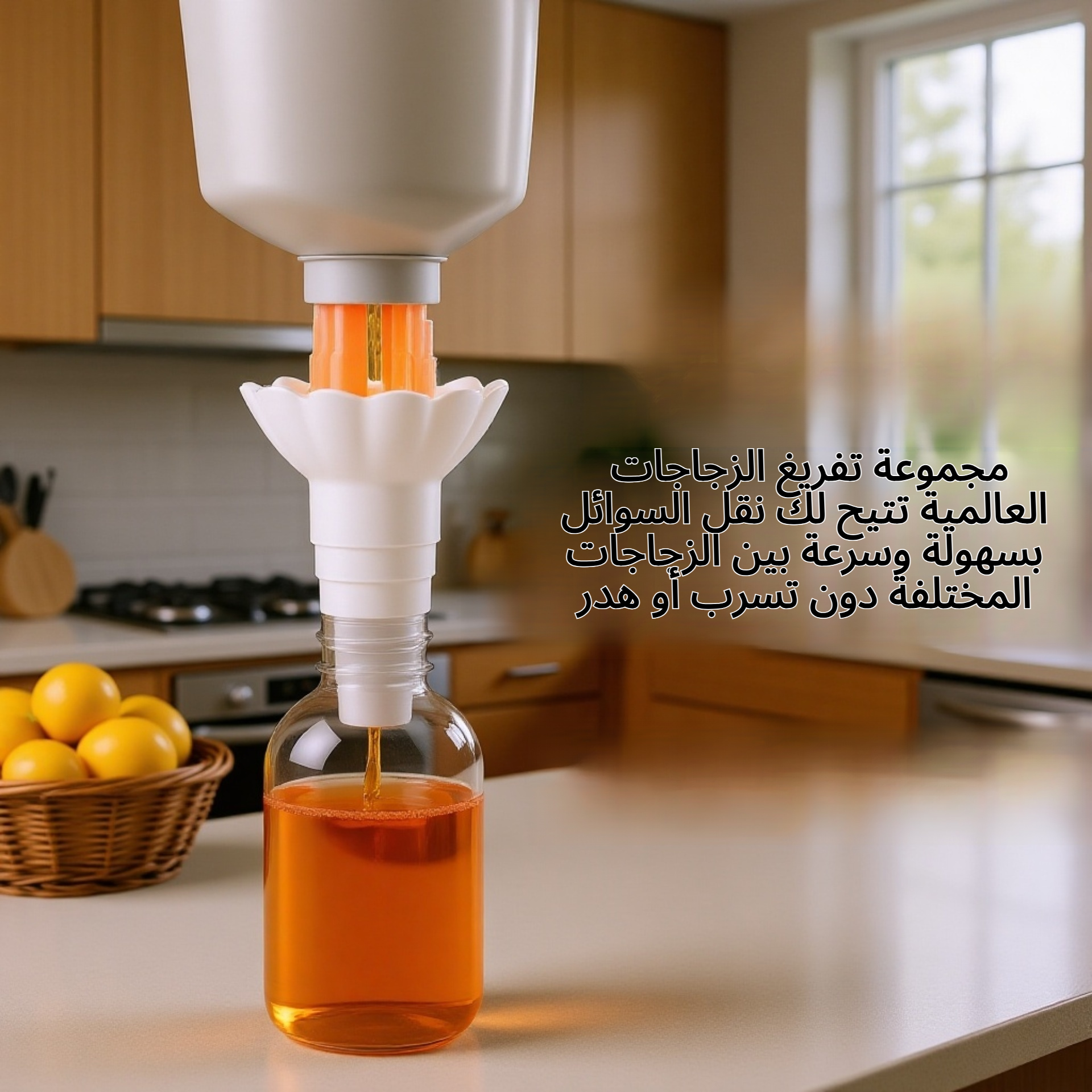 مجموعة تفريغ الزجاجات العالمية، موصل نقل السوائل