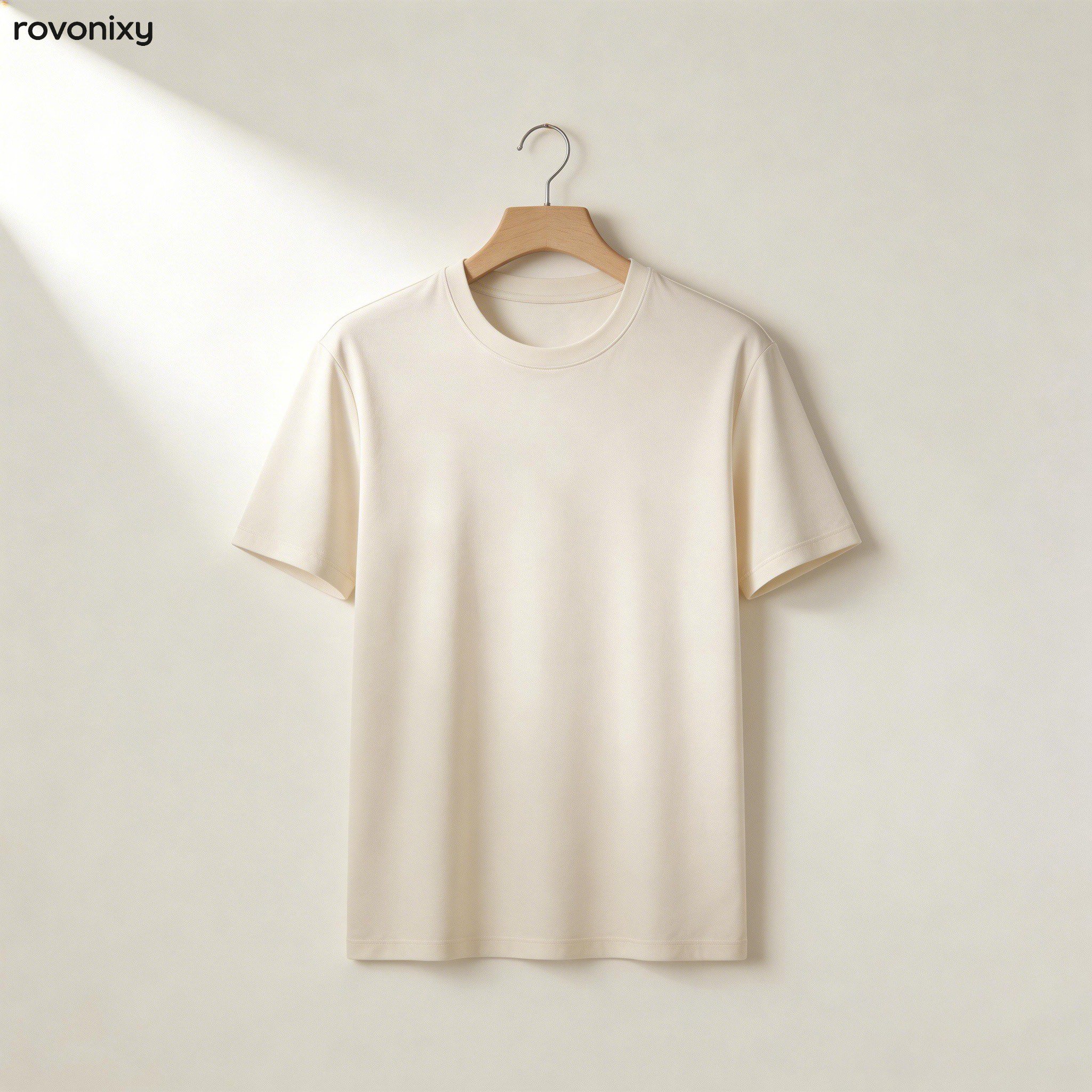 เสื้อยืดผู้ชายสีพื้นแบบเรียบ (5 ตัว)