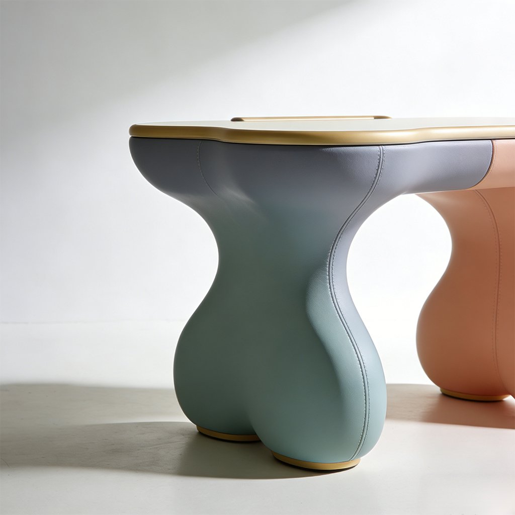 収納スペース付きサイドテーブル