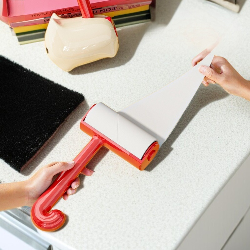 강력 끈끈이 고양이 롤러 브러쉬 모발 청소 찢어진 리필 롤러 롤지 점모기 강력 점모기 털옷 청소 도구