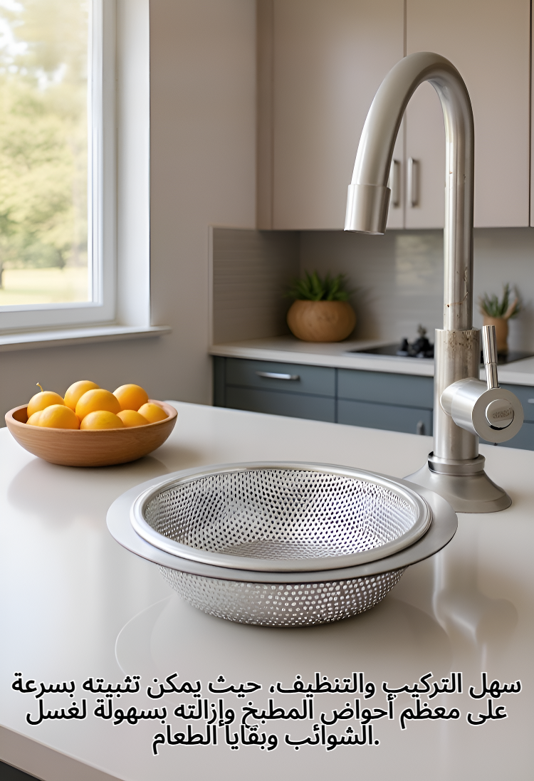 سلة تصريف على شكل بجعة لحوض المطبخ