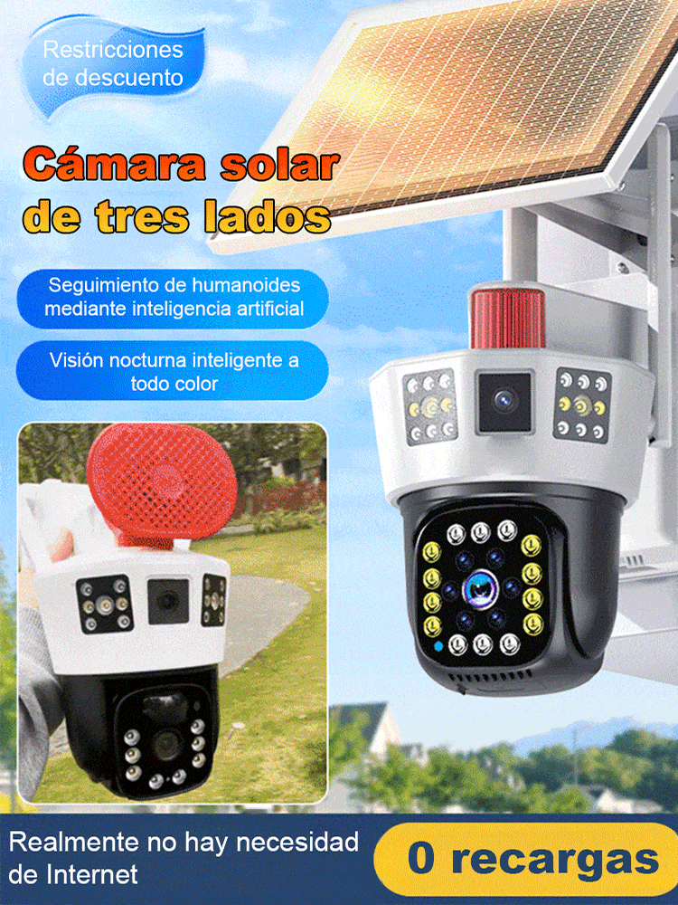 【Triple Ataque】Cámara solar de tres caras