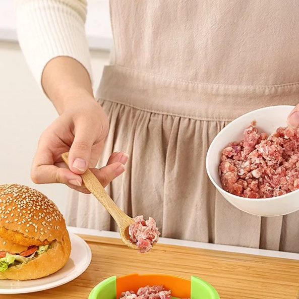 Prensa para hamburguesas redonda, herramienta para moldear carne