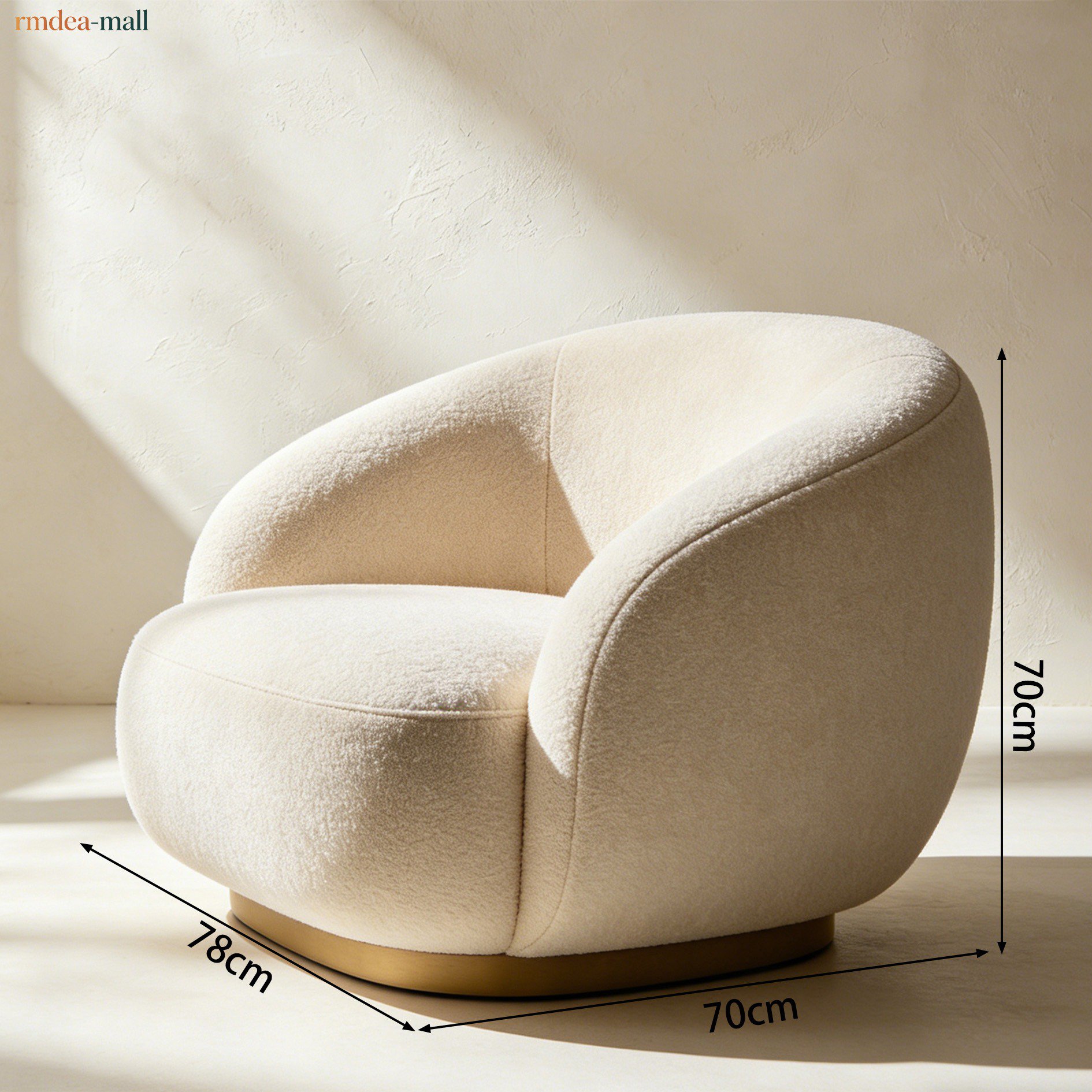 Minimalist fabric sofa with comfortable cushions