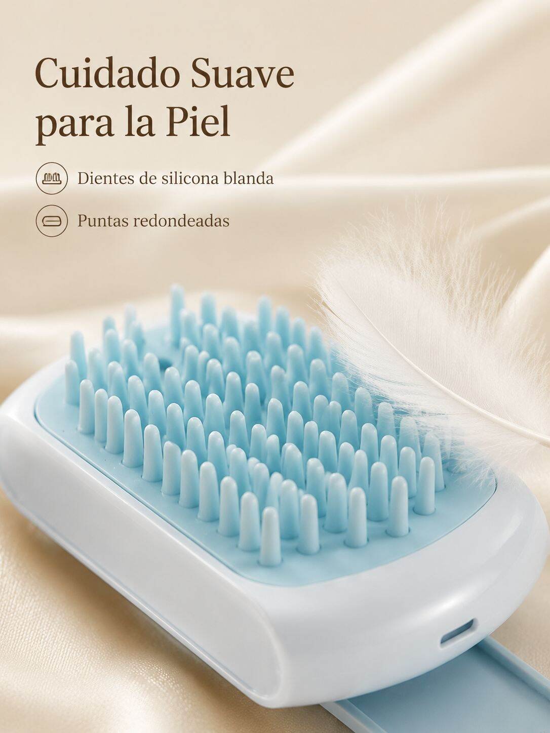 Peine Automático con Spray para Mascotas