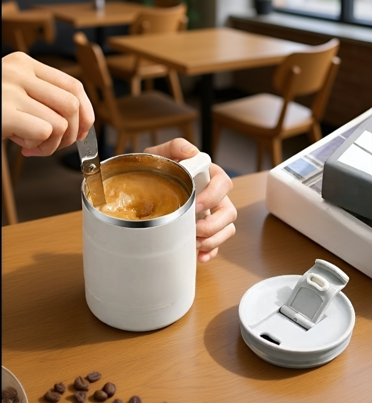 휴대하기 좋은 스테인리스 커피 머그