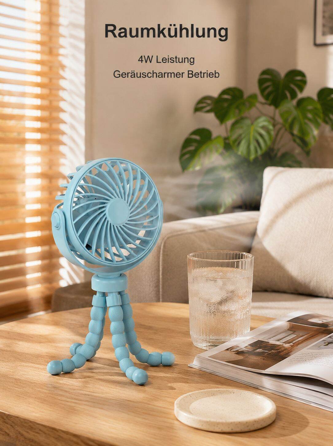 Handlicher Oktopus Mini-Ventilator für unterwegs